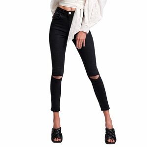 One Teaspoon Freebirds II Black High Waist Skinny Jeans